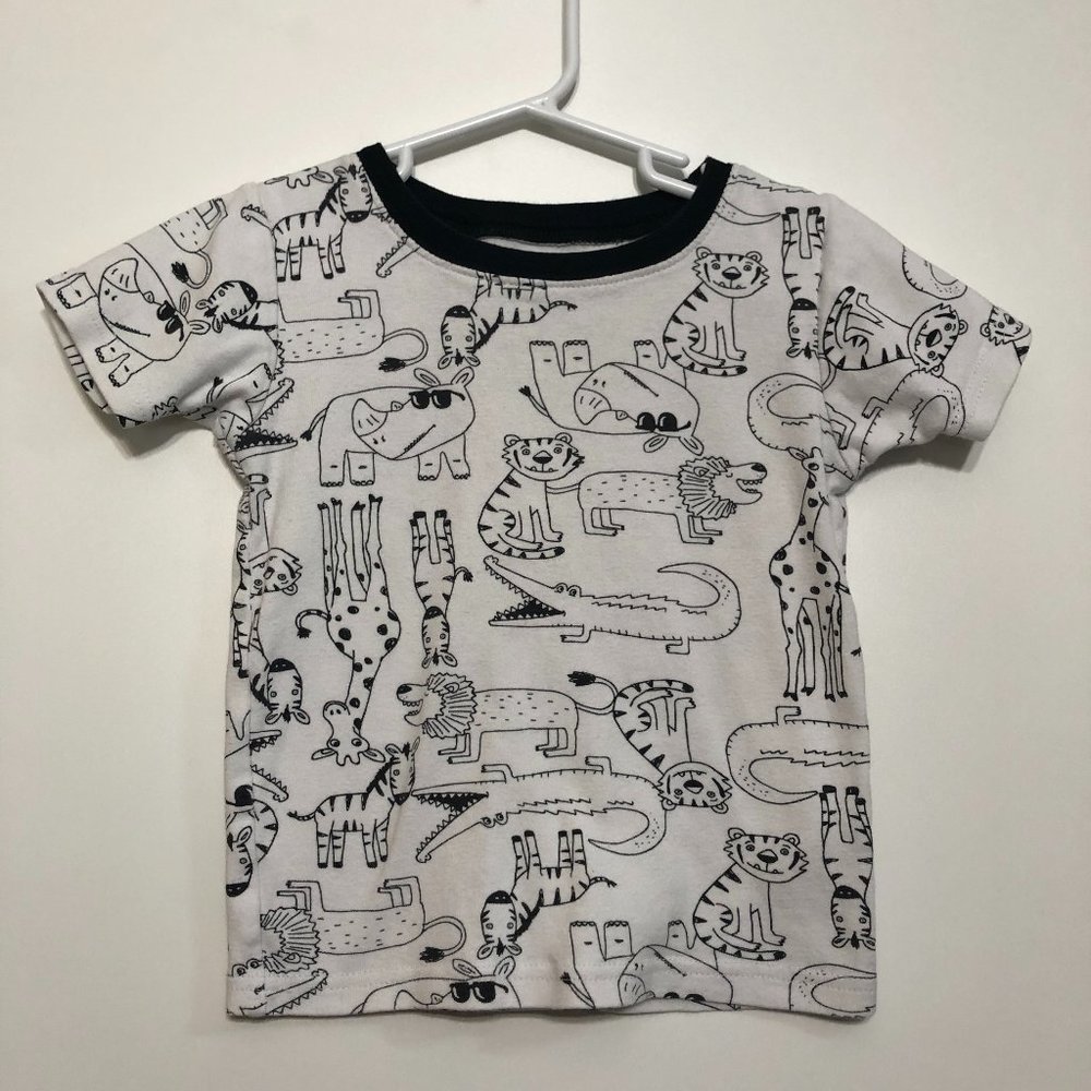 Carter's Boys Size 5T Animal Print PJ Top